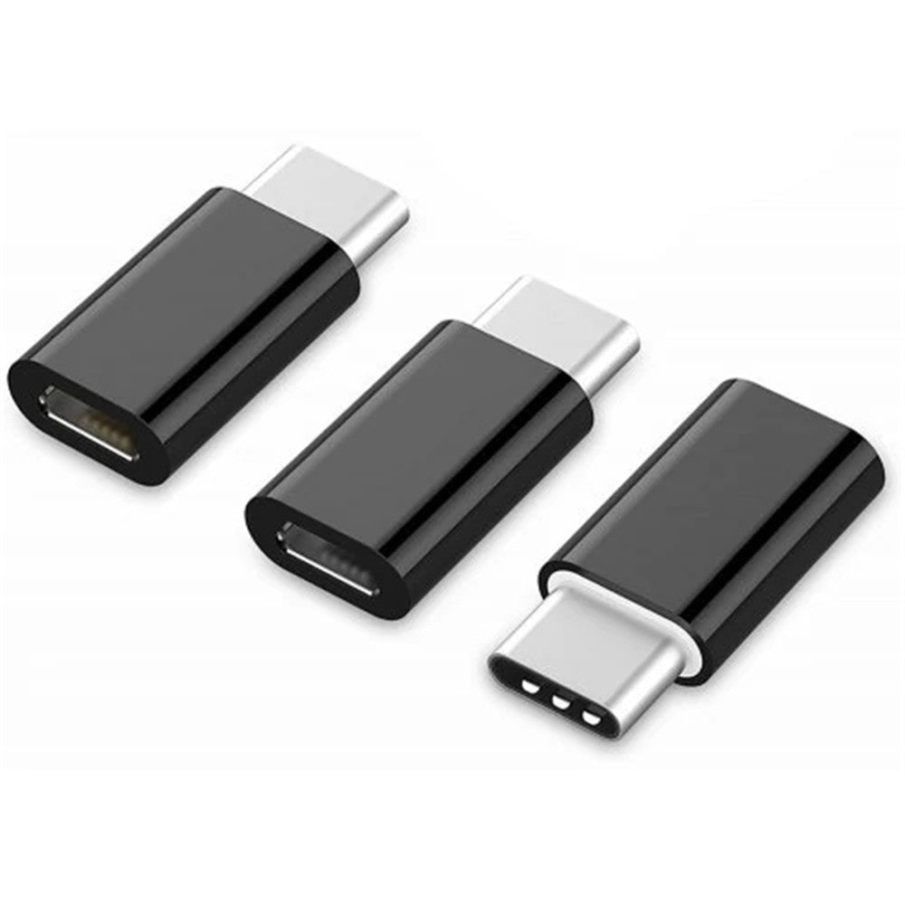 3PCS  Micro USB to USB C Adapters Type-C