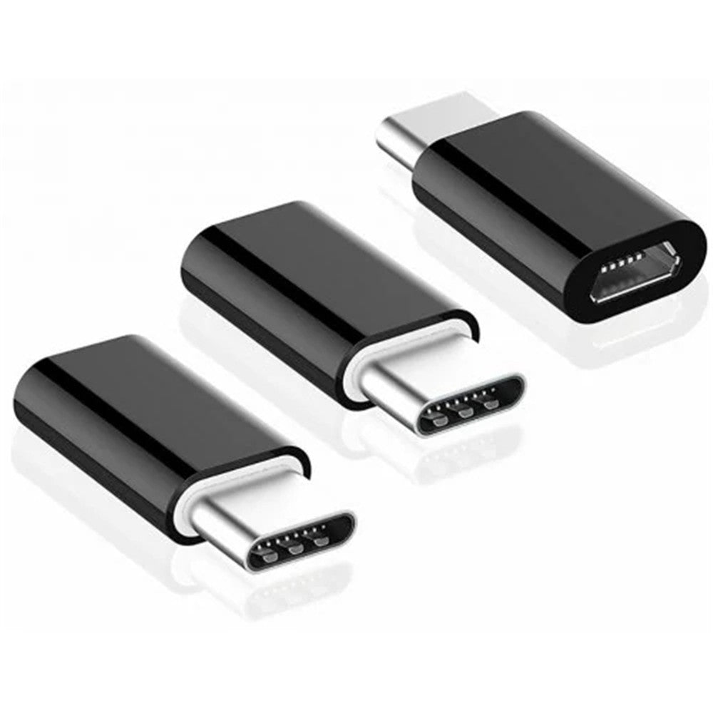 3PCS  Micro USB to USB C Adapters Type-C