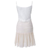 Sweet Spaghetti Strap Lace White Dress For Women