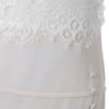 Sweet Spaghetti Strap Lace White Dress For Women