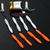 Cheerson CX - 10 / CX - 10A RC Quadcopter Spare Part 8Pcs Blades + 2Pcs Motors + 3.7V 100mAh Battery