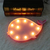 Cartoon Lovely Whale Bedroom LED Night Light