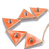 Cute Candy Color Rivet Embellished Necklace For Women