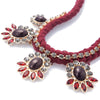 Ethnic Style Faux Gemstone Embellished Pendant Necklace For Women