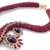 Ethnic Style Faux Gemstone Embellished Pendant Necklace For Women