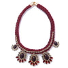 Ethnic Style Faux Gemstone Embellished Pendant Necklace For Women