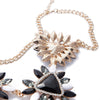 Elegant Candy Color Faux Gemstone Embellished Pendant Necklace For Women