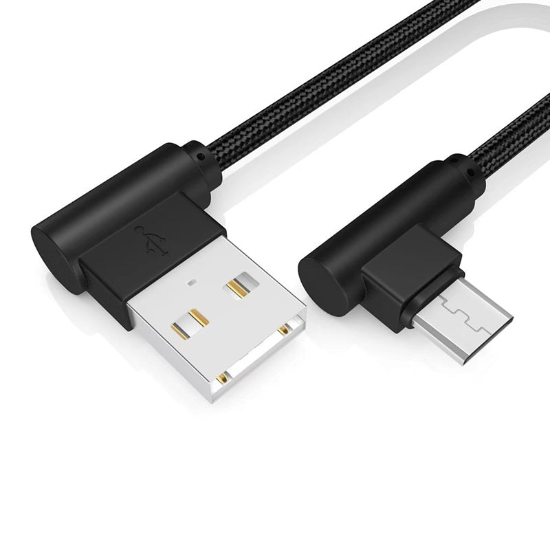 20CM Micro USB Charge 90 Degree Cable