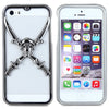 Victory 3D Skull Metal Bumper Frame Case with Safeguard Films for Apple iPhone 5S 5