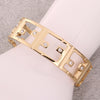 Chic Openwork and Rhinestone Design Alloy Bracelet For Women