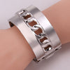 Chic Openwork Lock Shape Design Alloy Bracelet For Women
