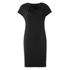 Simple Cowl Neck Solid Color Sleeveless Shift Dress For Women