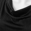 Simple Cowl Neck Solid Color Sleeveless Shift Dress For Women