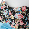 Sexy Strapless Sleeveless Floral Print Bowknot Embellished Women's Dress