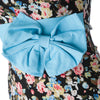 Sexy Strapless Sleeveless Floral Print Bowknot Embellished Women's Dress