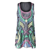 Sheer Chiffon Printed Long Tank Top