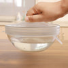 Food Grade Silica Gel Sealing Cover Refrigerator Crisper Cover Set of 6 Pieces