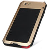 Metal Aluminum Case with Gorilla Glass Waterproof Shockproof Dustproof Full Angle Protected for iPhone 6 Plus 6S Plus
