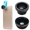 FUNIPICA Xmas Tree Multi-coating Glass 3-in-1 Fish Eye Macro 0.65X Wide Angle Lens for iPhone 6 Plus iPad Air Samsung Galaxy S6 Edge Notebook PC etc.