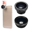 FUNIPICA Xmas Deer Multi-coating Glass 3-in-1 Fish Eye Macro 0.65X Wide Angle Lens for Smartphones iPhone iPad Samsung Notebook PC etc.