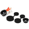 FUNIPICA Xmas Deer Multi-coating Glass 3-in-1 Fish Eye Macro 0.65X Wide Angle Lens for Smartphones iPhone iPad Samsung Notebook PC etc.