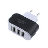 3 Ports 3.1A Triple USB Port Home TraveWalll AC Charger Adapter EU Plug