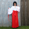 Stylish V-Neck Long Sleeve  Blouse + Bowknot Loose-Fitting Pants Women's Cosplay Costume