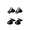 1 Pair Car Interior Window Mount Black Suction Cap Clip Plastic Sucker Removab