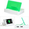 15W Dual USB Ports Charger Phone Holder Bracket Power Adapter for iPhone iPad iPod HTC ( 100 - 240V US Plug )