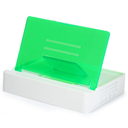 15W Dual USB Ports Charger Phone Holder Bracket Power Adapter for iPhone iPad iPod HTC ( 100 - 240V US Plug )