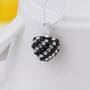 Stylish Heart Shape Rhinestone Glitter Pendent Women's Necklace