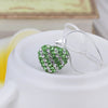 Stylish Heart Shape Rhinestone Glitter Pendent Women's Necklace