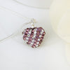 Stylish Heart Shape Rhinestone Glitter Pendent Women's Necklace
