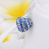 Stylish Heart Shape Rhinestone Glitter Pendent Women's Necklace