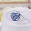 Stylish Heart Shape Rhinestone Glitter Pendent Women's Necklace