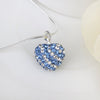 Stylish Heart Shape Rhinestone Glitter Pendent Women's Necklace