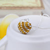 Stylish Heart Shape Rhinestone Glitter Pendent Women's Necklace