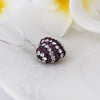Stylish Heart Shape Rhinestone Glitter Pendent Women's Necklace