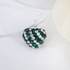 Stylish Heart Shape Rhinestone Glitter Pendent Women's Necklace