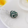 Stylish Heart Shape Rhinestone Glitter Pendent Women's Necklace