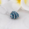 Stylish Heart Shape Rhinestone Glitter Pendent Women's Necklace