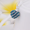 Stylish Heart Shape Rhinestone Glitter Pendent Women's Necklace