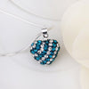 Stylish Heart Shape Rhinestone Glitter Pendent Women's Necklace