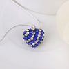 Stylish Heart Shape Rhinestone Glitter Pendent Women's Necklace