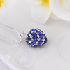 Stylish Heart Shape Rhinestone Glitter Pendent Women's Necklace