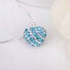 Stylish Heart Shape Rhinestone Glitter Pendent Women's Necklace