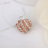 Stylish Heart Shape Rhinestone Glitter Pendent Women's Necklace