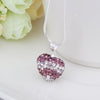 Stylish Heart Shape Rhinestone Pendent Women's Necklace