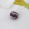 Stylish Heart Shape Rhinestone Pendent Women's Necklace