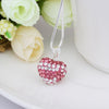Stylish Heart Shape Rhinestone Pendent Women's Necklace